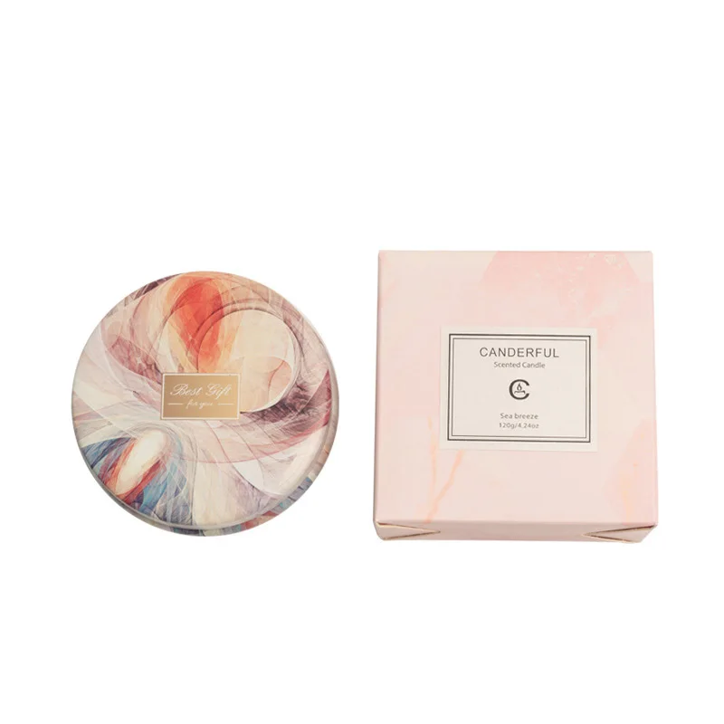 Модная Подарочная коробка соевая искусственная свеча стеклянные банки подарок