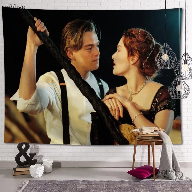 

Actor Leonardo DiCaprio Tapestry Customizable Bohemian Wall Hanging Room Carpet HD Tapestries Art Home Decoration Accessories