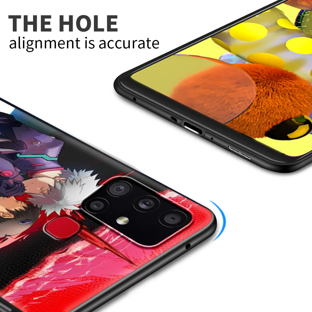 

Case For Samsung Galaxy A51 A71 A21s A31 A32 5G A41 A11 M31 M51 Black Fitted M31s A12 Soft Phone Cover Funda Asuka Ikari Shinji