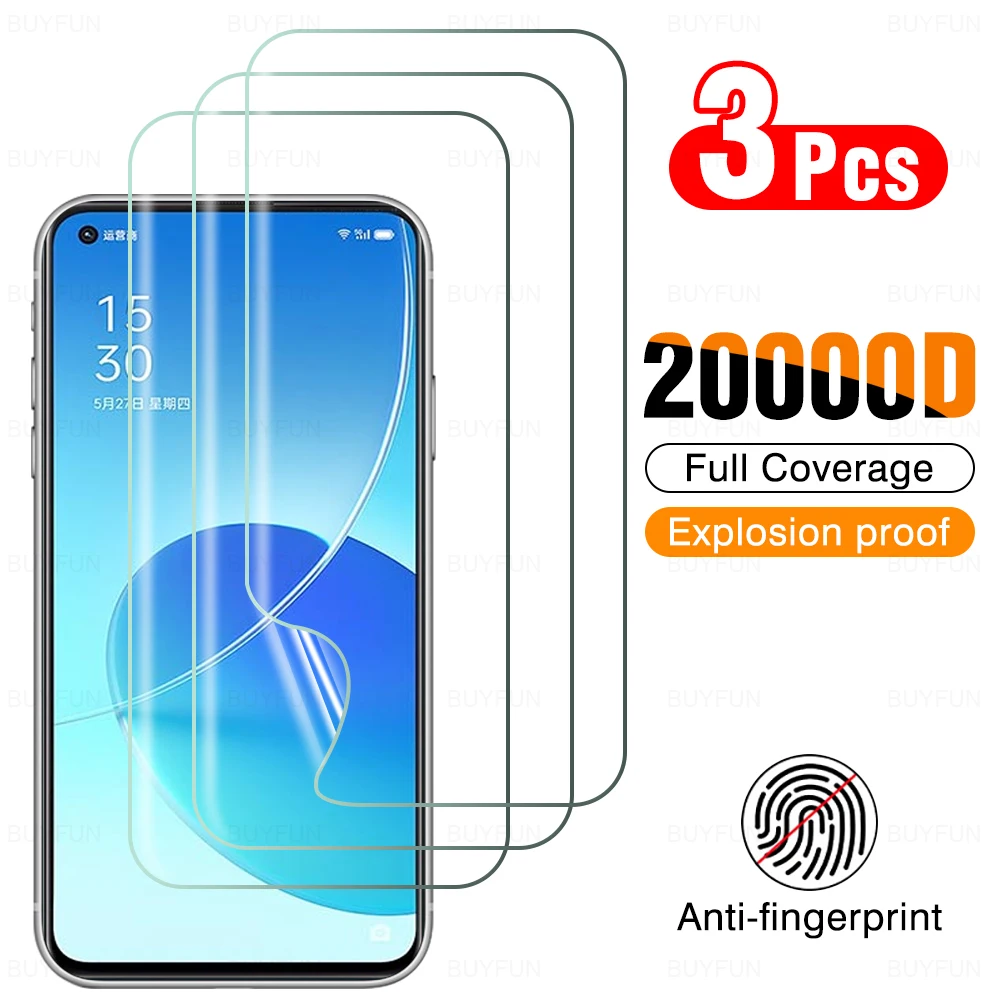 

3 шт. полное покрытие для oppo reno6 5g Гидрогелевая пленка для oppo reno6 reno 6 2021 Защита от царапин