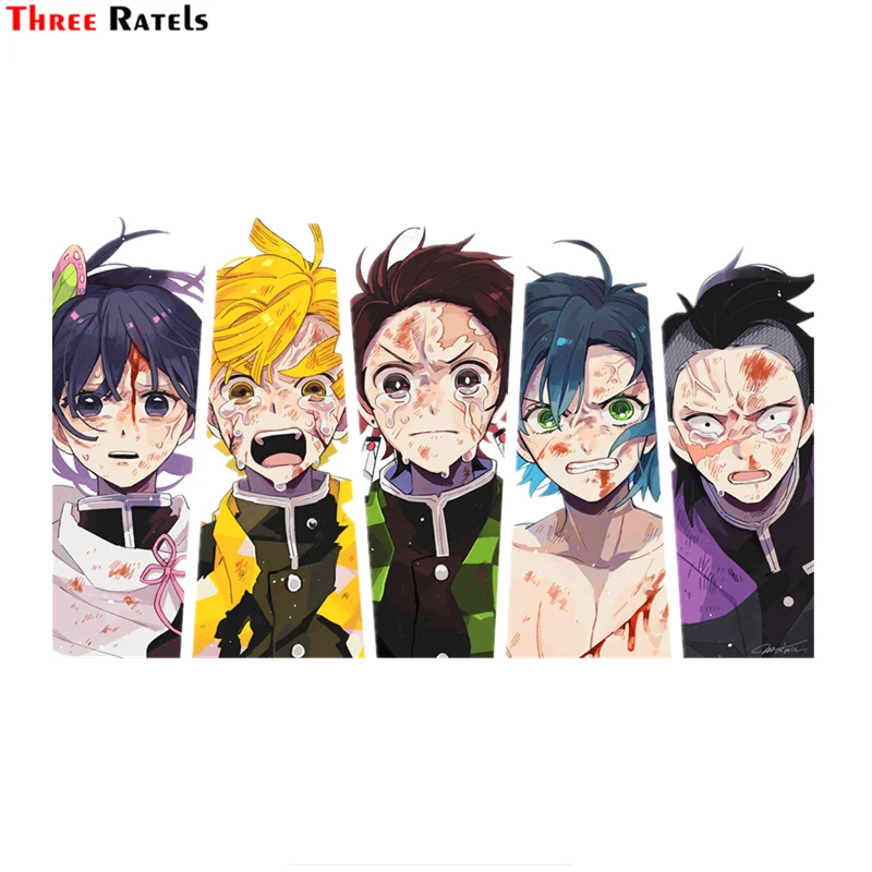 

Три Ratels FC487 Kimetsu без Yaiba Tanjiro камадо 3D плакат с рисованным аниме, наклейка на капот автомобиля обои наклейка