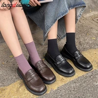 women girls lolita japanese school students uniform shoes uwabaki jk round toe cosplay mary jane shoes female shoes