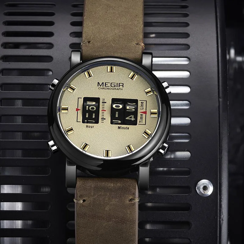 

BAOGELA Mens Watches Top Brand Luxury Quartz Sports Watch Clock Men Leather Military Wristwatch Relogio Masculino Reloj Hombre