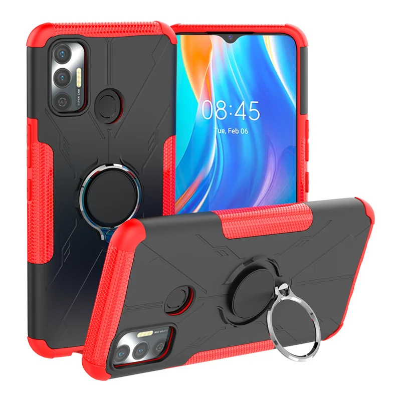 Holder Cover For Tecno Spark 7 Case For Tecno Spark 7 Capas Shockproof Bumper Back Magnetic For Fundas Tecno Spark 7 7T Cover