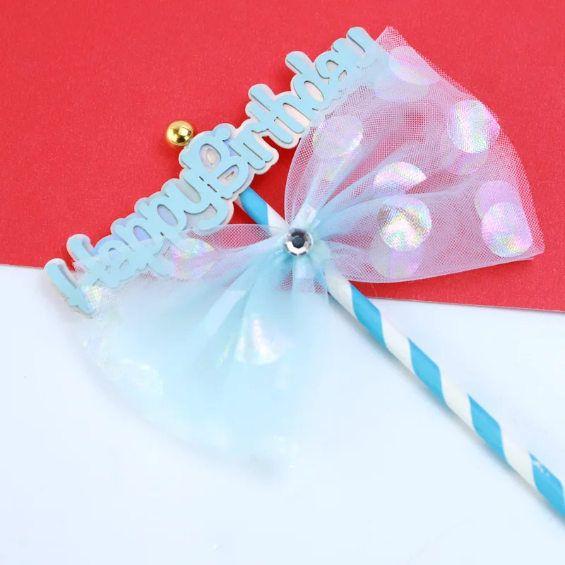 Бант топпер для торта мягкий помпон на свадьбу вечеринку в честь Дня Рождения