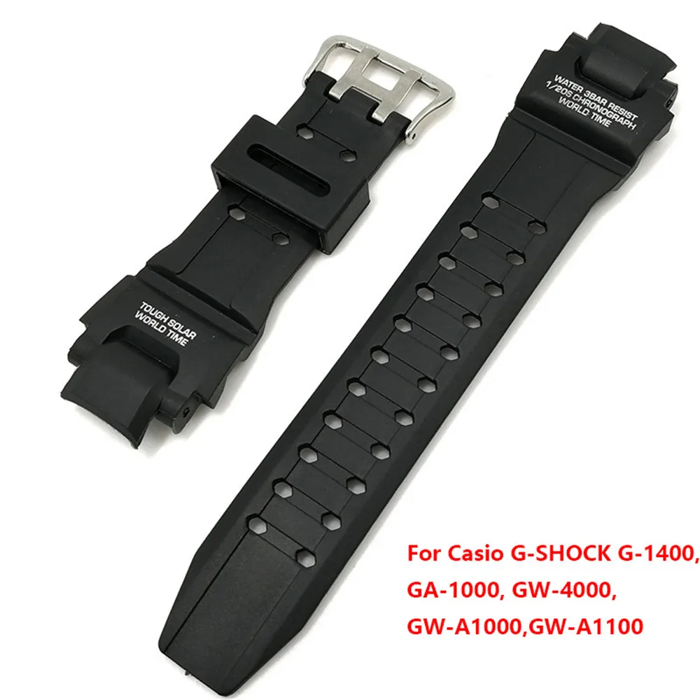 

Silicone Watch Strap for Casio G-Shock GA-1000 /1100 GW-4000 /A1100 G-1400 Men Sport Waterproof Wrist Band Bracelet Accessories