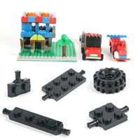 100glot brick automobile chassis car wheels truck vehicle diy building bricks parts designer toys model