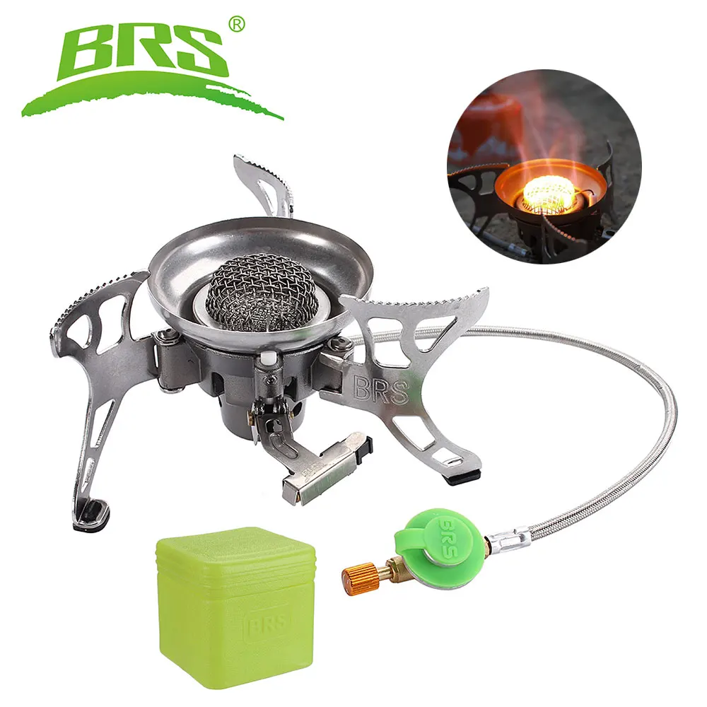 

BRS Gas Stove Ultralight Portable Split Collapsible Windproof Outdoor Gas Stove Cookware for Picnic Camping Hiking BRS-15