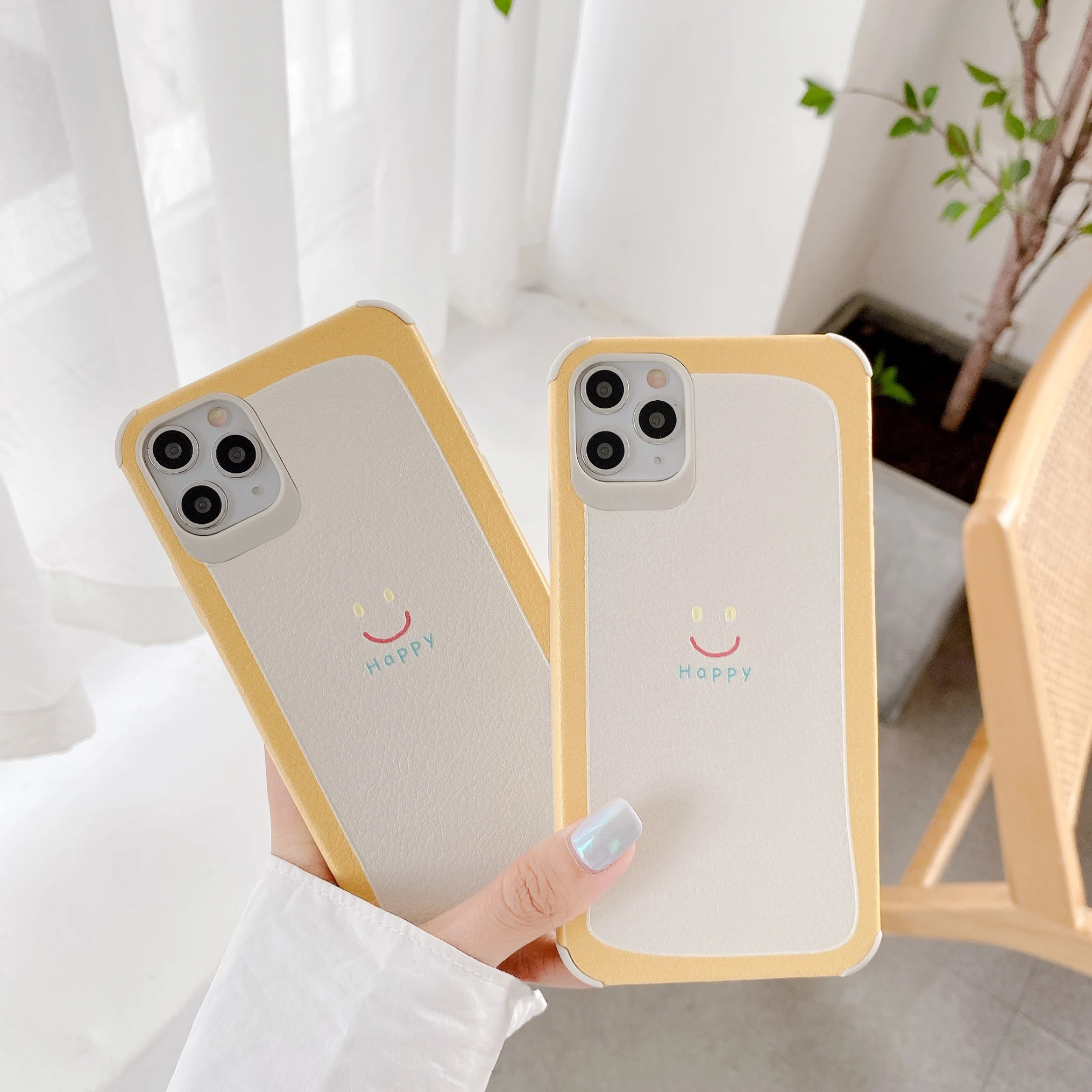 

Skinny, vibrant orange smiling face, suitable for iphone 12 pro case 11 7 8 plus X XS Max Xr mini case