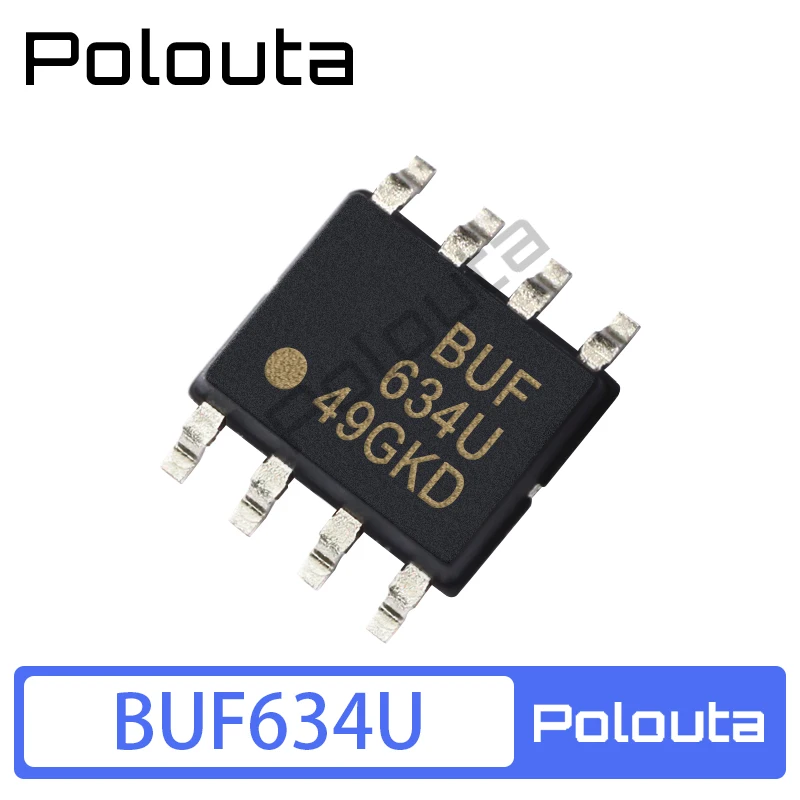 

2 Pcs/Set Polouta BUF634U BUF634 SOP8 High-speed Buffer IC Chip DIY Acoustic Components Kits Arduino Nano Integrated Circuit