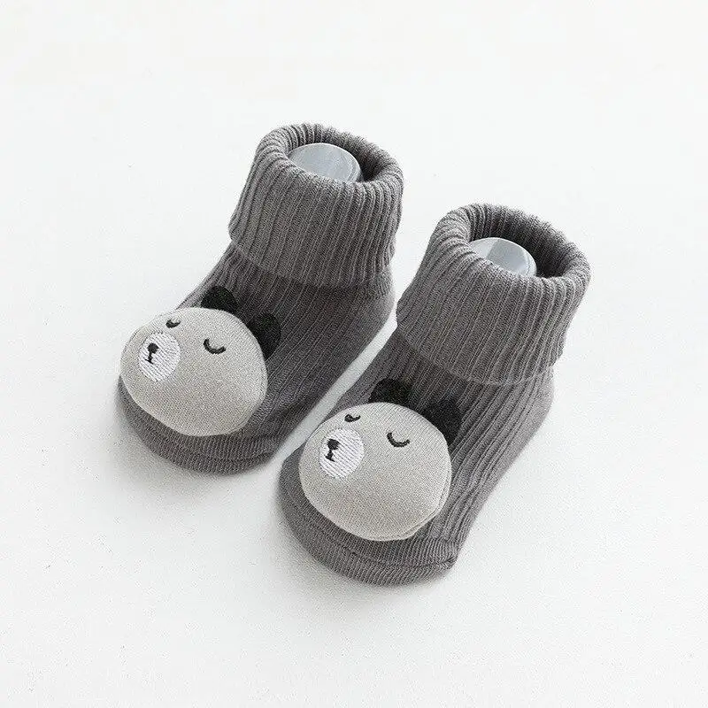 

Newborn Baby Non-Slip Warm Socks Spring Soft Toddler Elastic Socks Cute Cartoon Animal Floor Socks for 0-3 Years Infant Kids