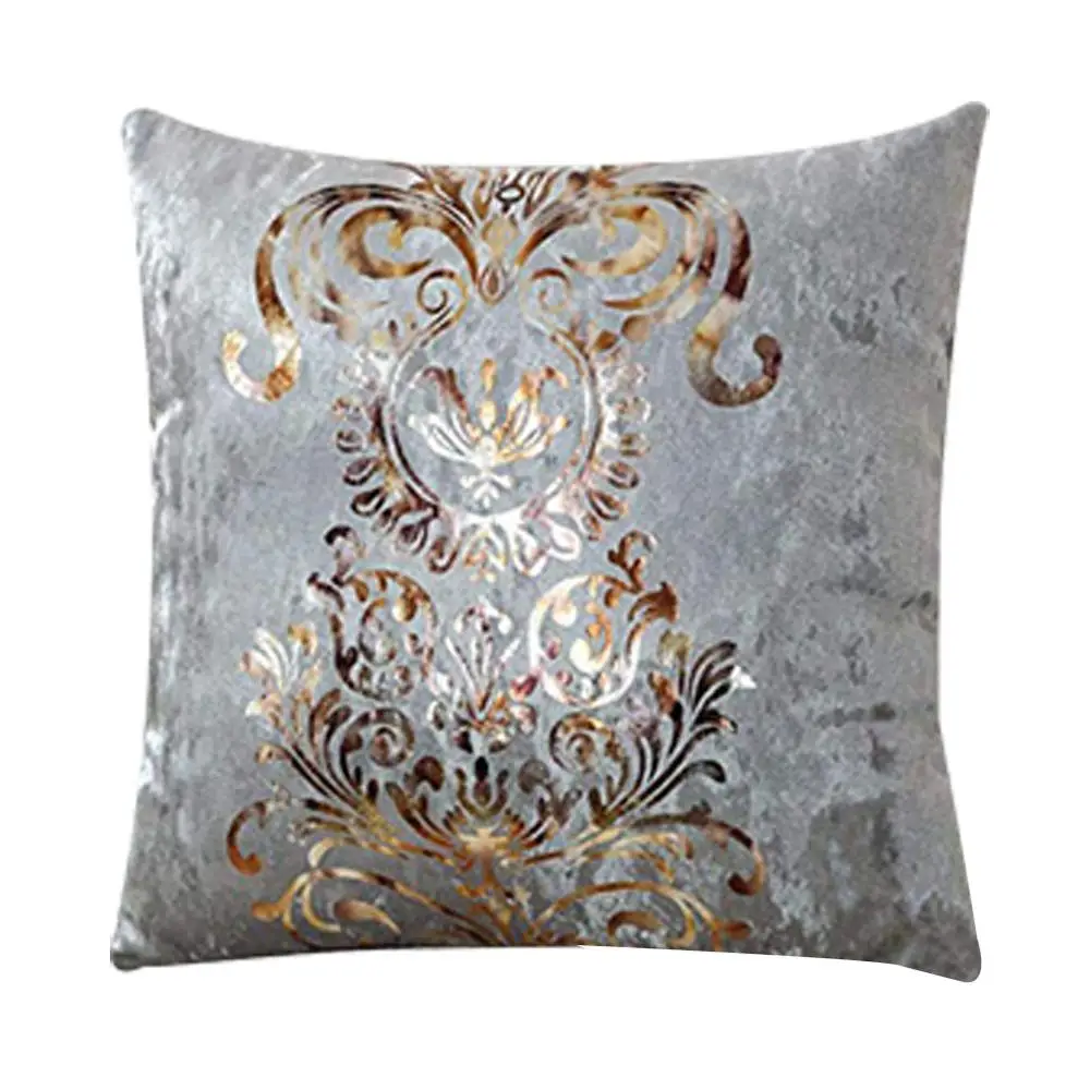 Meijuner наволочка для подушек, новая индивидуальная бронзовая Флокированная наволочка, наволочка для дома, вечерние, для дивана, праздничный Декор