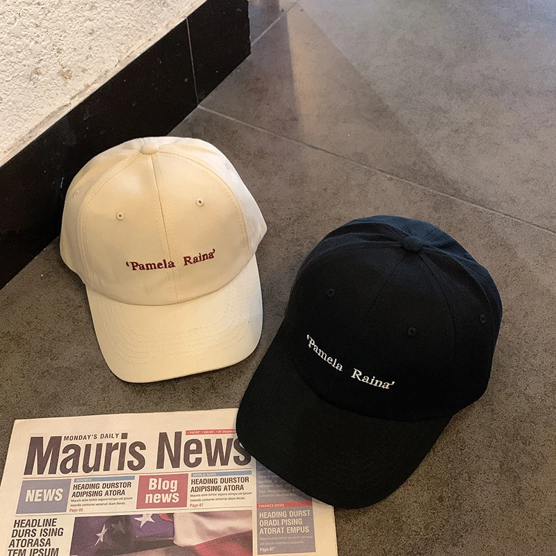 Бейсболка женская летняя в Корейском стиле модная Новая Черная Маленькая