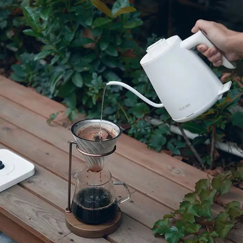 Ручной капельный чайник из нержавеющей стали Электрический сосуд для кофе дюйма
