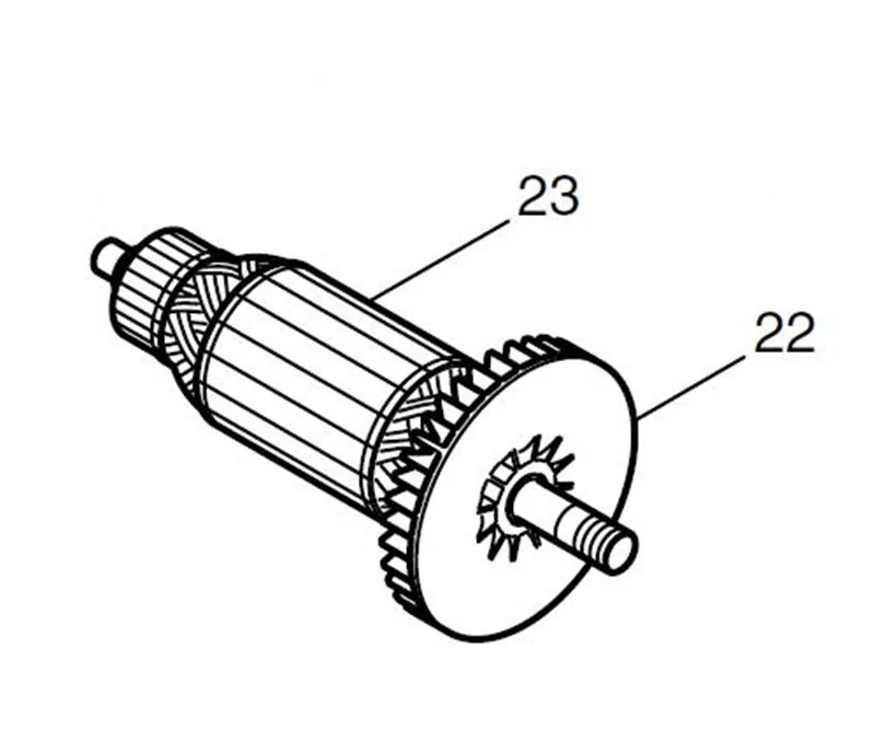

Роторный мотор MAKITA 513613-3, арматура для ротора MT110