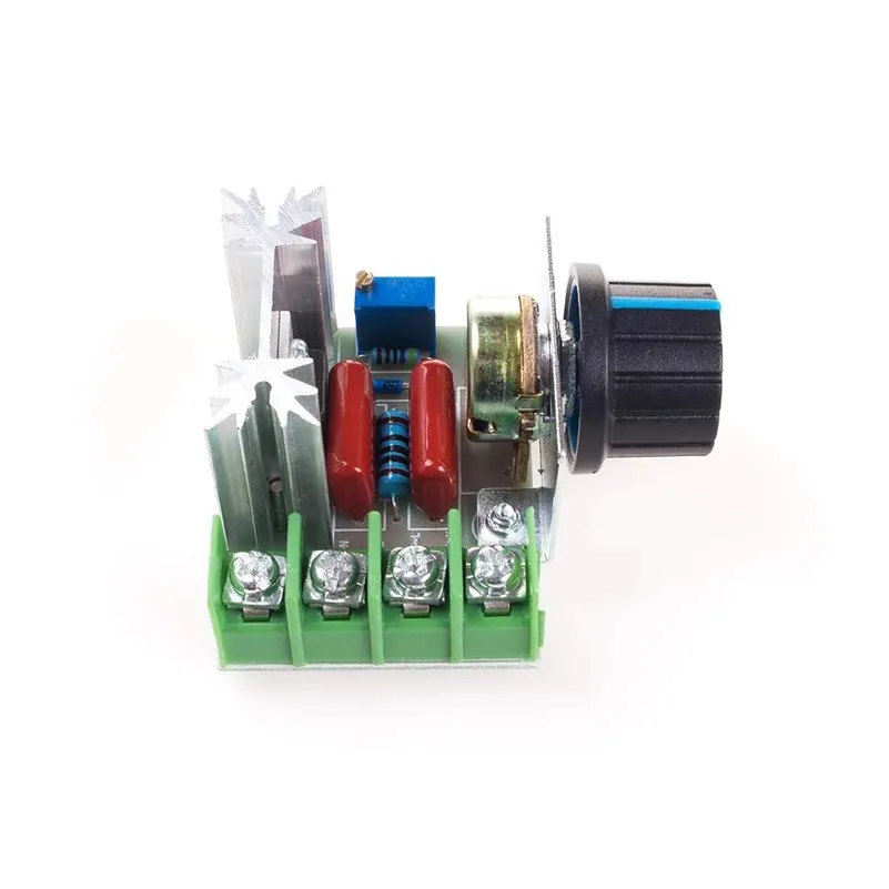 Dimming Voltage Regulator AC 220V 2000W High Power SCR Motor Speed ​​Controller Module W / Potentiometer | Обустройство дома