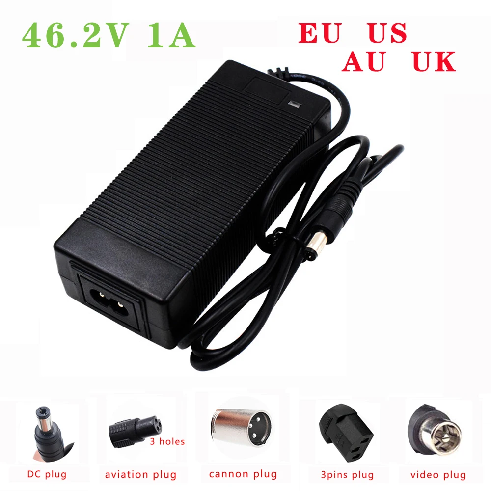 46.2V 1A Li-ion Battery Charger for 11S Scooter Battery Pack Electric Cycle Lithium Battery Charger