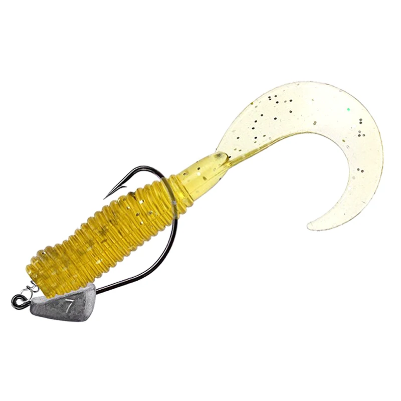 10 шт./лот рыболовные крючки со свинцовой головкой с цилиндрической серебристые