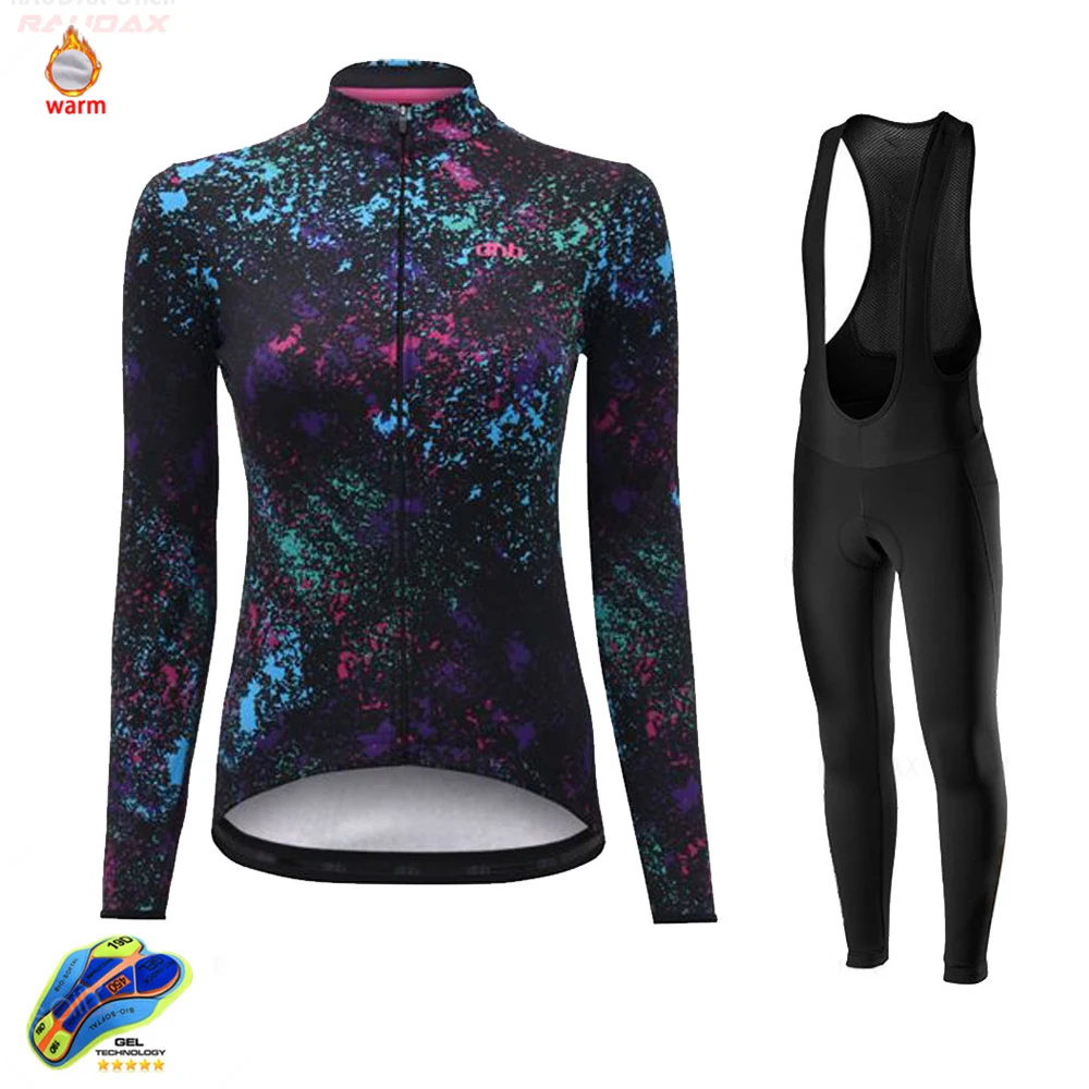 Костюм для велоспорта на горном велосипеде с длинным рукавом женская зимняя