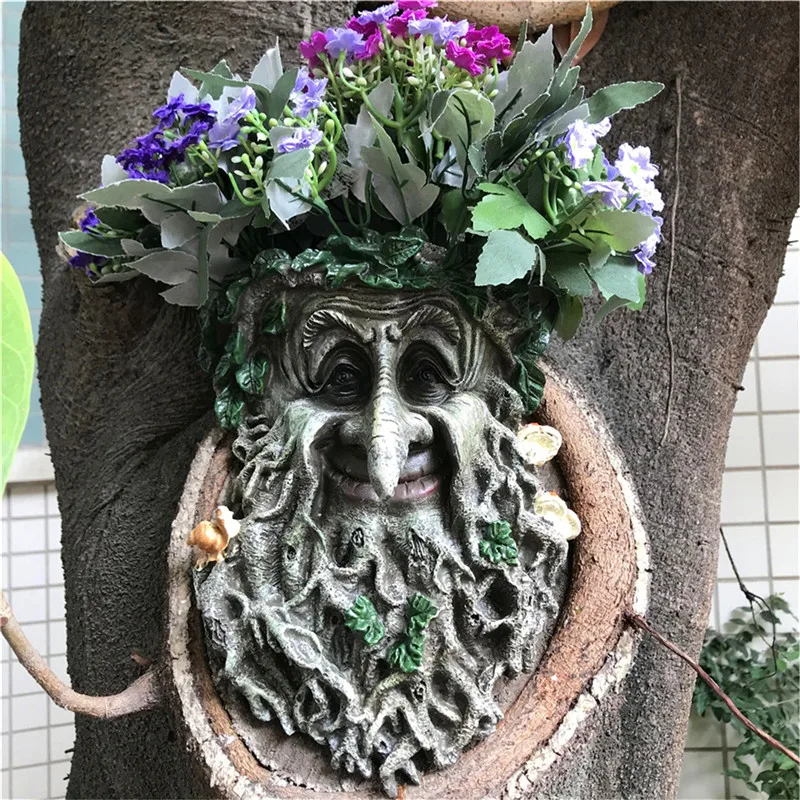 Уличная декоративная смола статуэтка подвеска в виде дерева скульптура для дома