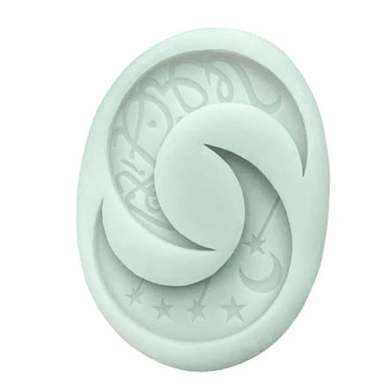 

Muslim Eid Moon Decoration Chocolate Biscuit Silicone Mold Fondant Candy Jelly Mould Baking Tray Cake Decorating Tools