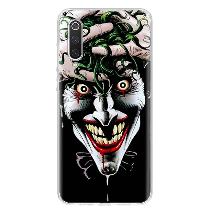 Dc Бэтмен Темный рыцарь Джокер карта чехол для телефона Xiaomi Note MI F1 8 9 9T CC9E CC9 10 5X 6X A1 A2