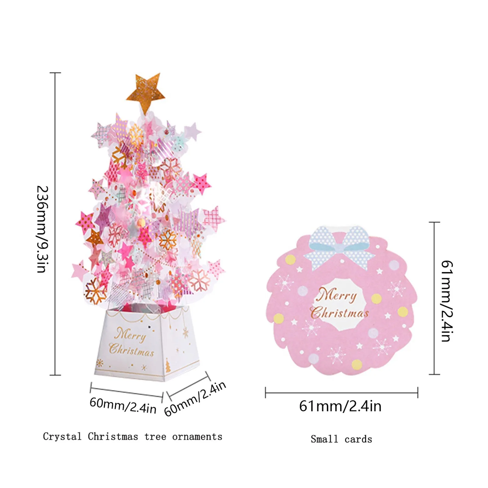 

Christmas Greeting Card 3D Handmade Shiny Christmas Tree Cards New Year And Thanksgiving Cards Holiday Party Decoration Gifts