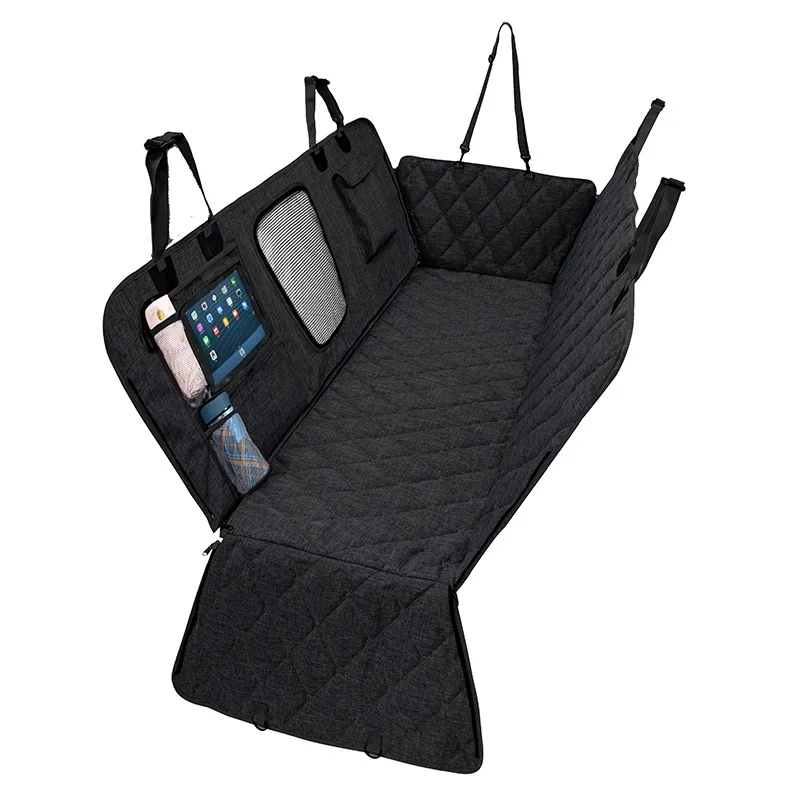 ????? 犬用カーシートカバー,ペット用防水プロテクター,犬用トラベルマット,メッシュ,通信事業者,車用ハンモック,ジッパーとポケット付きクッション,100%