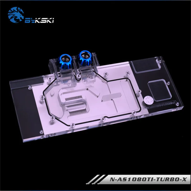 Водяной блок Bykski для графического процессора VGA ASUS N-AS1080TI-TURBO-X 1080 графическая