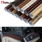 30*100 см ПВХ текстурированная отделка под дерево наклейки для украшения интерьера автомобиля Водонепроницаемая мебель двери автомобили виниловая пленка аксессуары