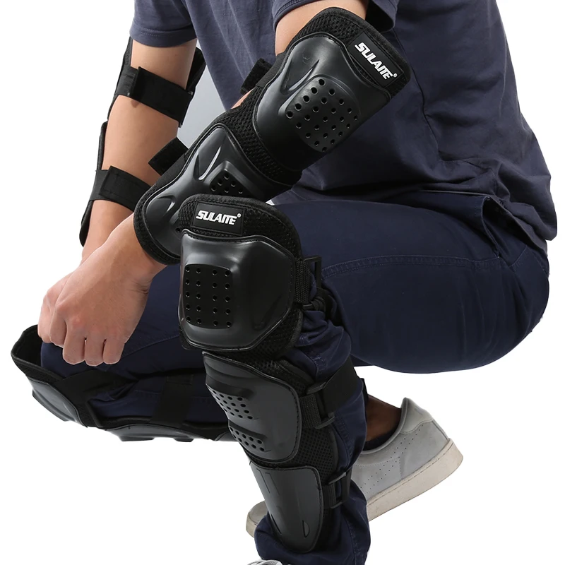 

4pcs Motorcycle Elbows Knee Pads Protective Flexible Durable Guard Protector For Bicycle Motocross Riding Car Accessories