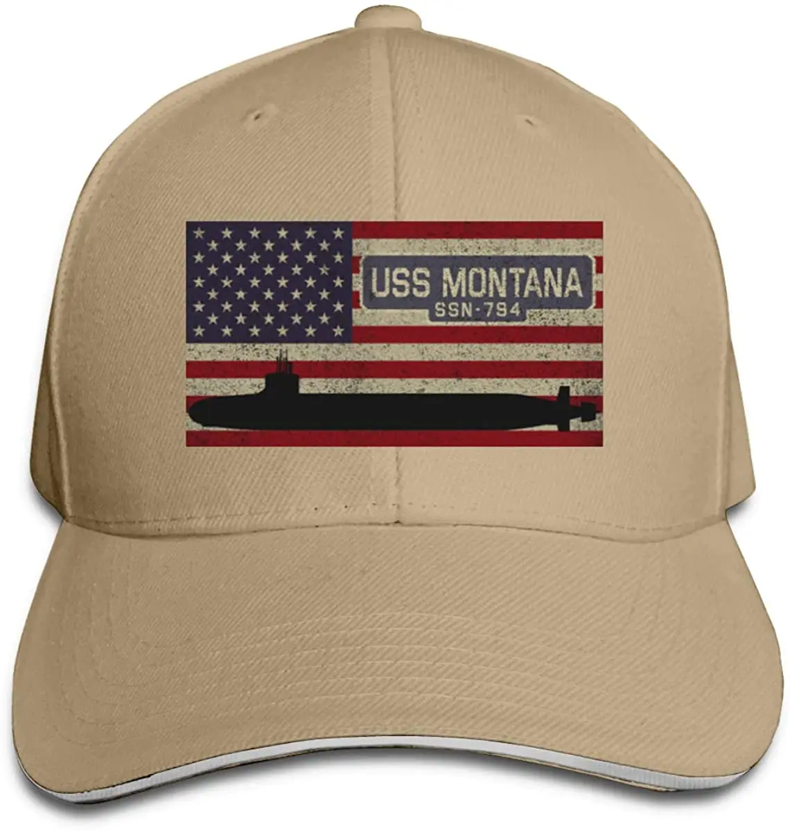 

USS Montana SSN-794 Baseball Caps Sandwich Caps