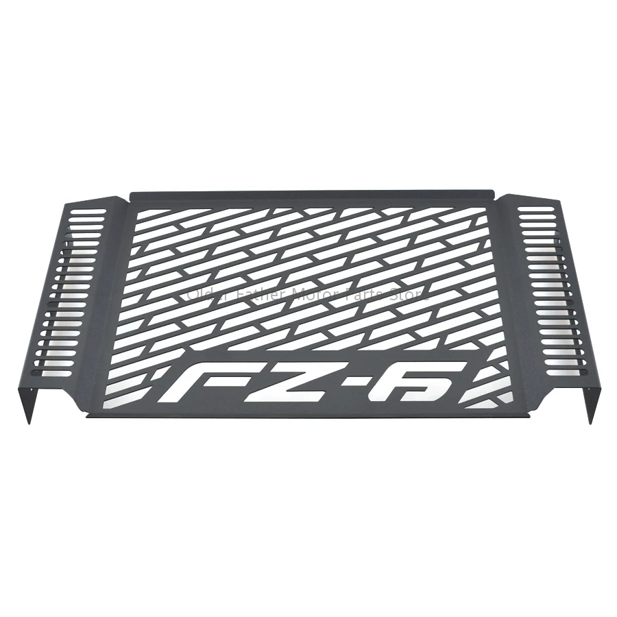 Черная решетка радиатора для мотоцикла Yamaha FZ6 FAZER 2007-2010 из нержавеющей стали -