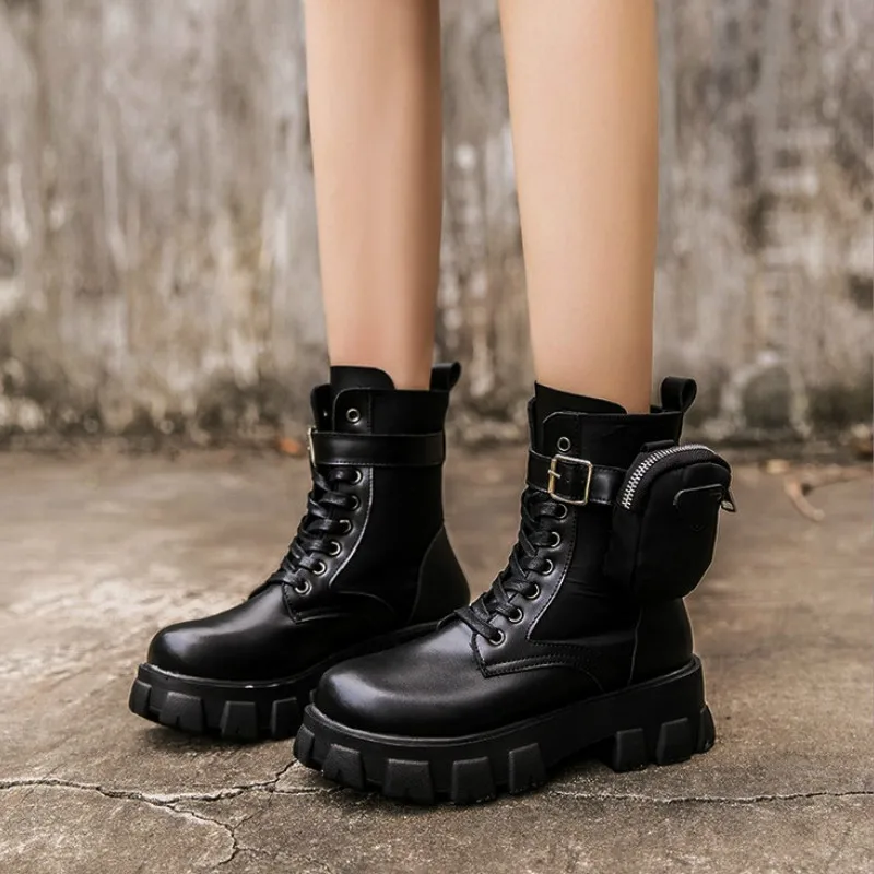 

Новые женские ботинки 2020, женская обувь с низким верхом, Женская Роскошная женская обувь с круглым носком, военные ботинки zh100730