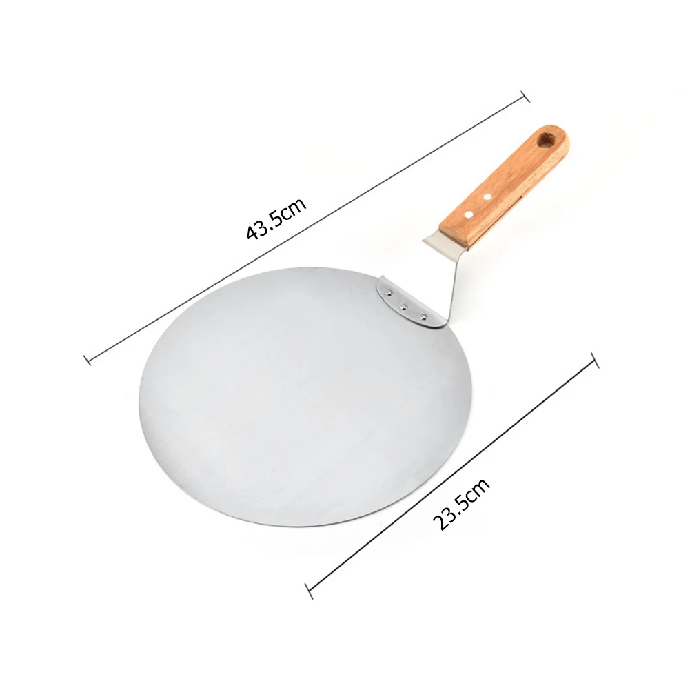 

10 inch Portable Stainless Steel Pizza Shovel Lifter Round Spatula Pizza Peel Paddle Household Kitchen Parts Supplies Accessary