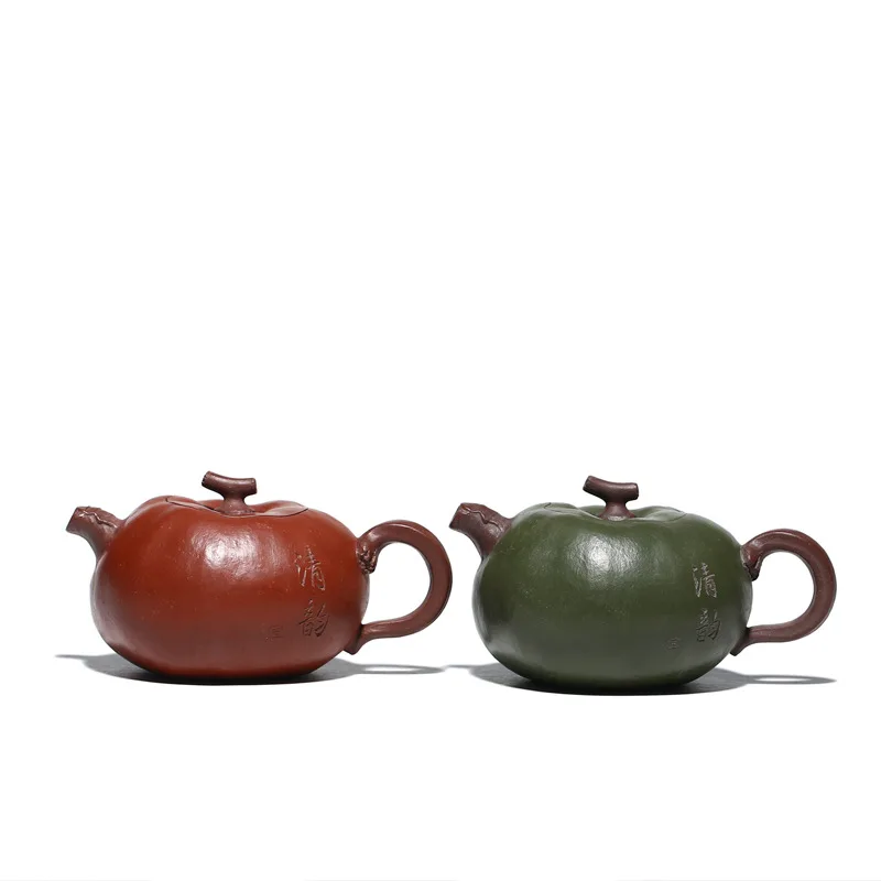 

Authentic Yixing, Purple Clay Pot, Zisha, Handmade, Tea Set, Tea Drinking, Huanglongshan Mud, Pumpkin Pot Drinkware,Tea Culture