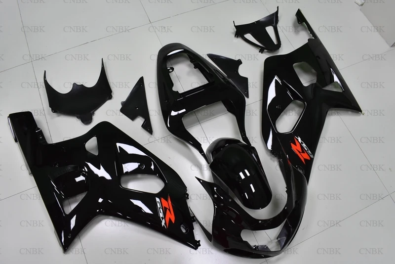 Обтекатели для GSX R600 R750 R1000 2002 GSXR 600 750 1000 обтекатели 2000 2003 глянцевые черные|Полные