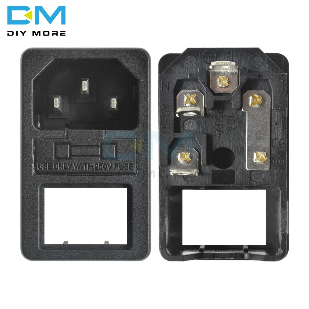 AC 01 медный сердечник переменного тока 250 В 10A IEC320 C14 шнур питания на входе адаптер с