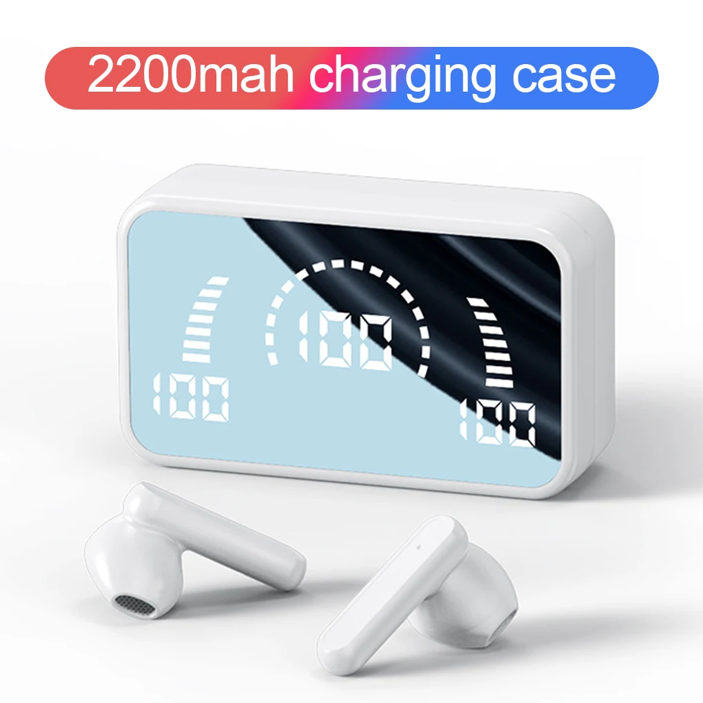 

Стереонаушники S20 TWS спортивные водонепроницаемые с зарядным футляром на 3500 мА · ч