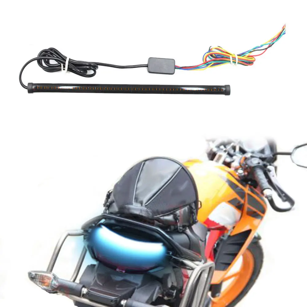 

DC 12-24V Motorcycle Sequential LED Turn Signal Light Taillights Strip Motorcycle LED Tail Light Strip Lamps Accessories