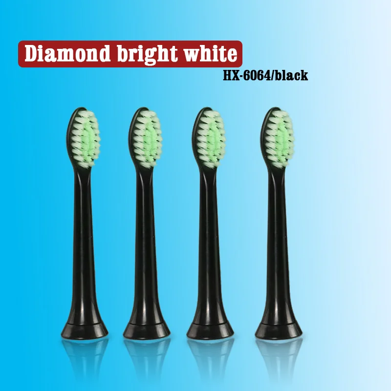 HX-6064(black) Головка зубной щетки Philips электрическая зубная щетка Sonicare головка совместима с Sonicare Сменная головка зубной щетки 5 - Цвет: HX-6064(black)
