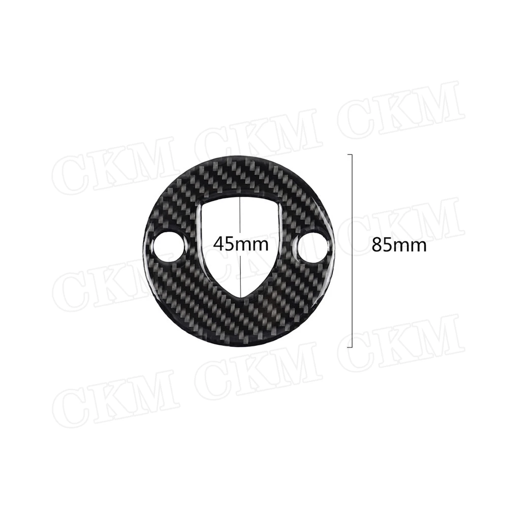 Carbon Fiber Car Steering Wheel Logo Emblem Panel Trim Frame Cover Sticker for Porsche Macan Panamera 718 New Cayenne | Автомобили и
