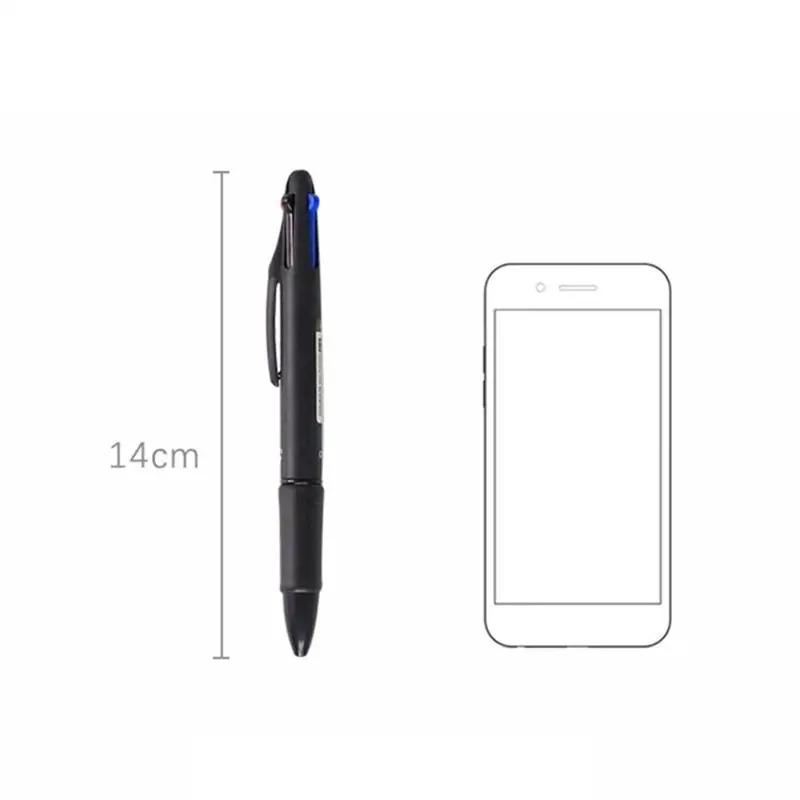 

4 In 1 Colorful Push-Type Ballpoint Pen Retractable Ball Pen Students Office Gift Supplies Writing School Stationery Multi C8S7