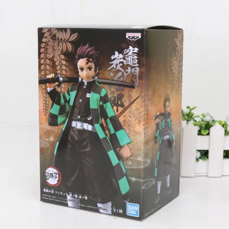 Tanjirou in box 16 см Kamado Tanjirou Kamado Nezuko Фигурка Игрушка Аниме демон убийца Kimetsu no Yaiba ПВХ фигурка модель игрушки - Цвет: Tanjirou in box