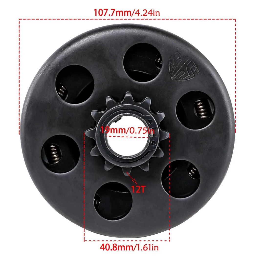 19 мм автоматическая центробежная муфта приводная Звездочка 35 цепь 3/4 дюйма