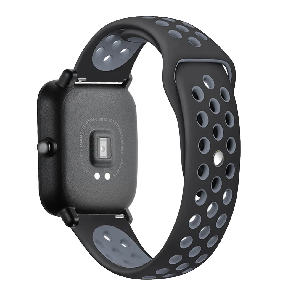 Силиконовый браслет для Huami Amazfit Bip ремешок gts ремешок 20 мм 22 мм ремешок для Amazfit stratos pace GTR браслет