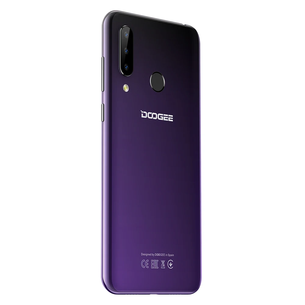 DOOGEE N20, мобильный телефон, 6,3 дюймов, дисплей, 64 ГБ, 4 Гб, отпечаток пальца, распознавание лица, 16 МП, 8 Мп, 8 Мп, тройная задняя камера, восьмиядерный смартфон, 4350 мАч