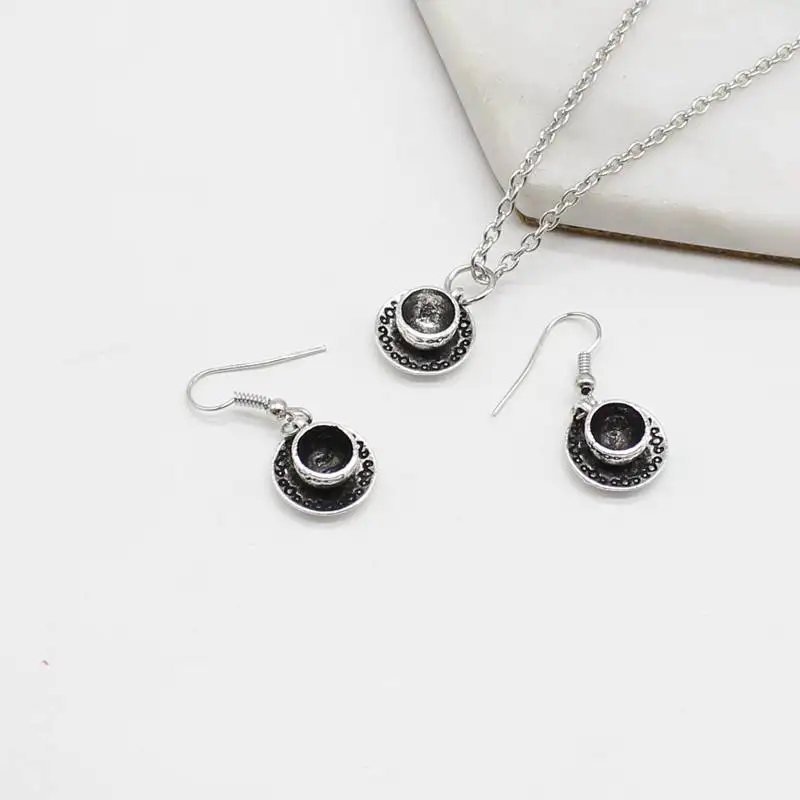 Винтажная антикварная тибетская стеклянная 3D подвеска в виде кофейной чашки