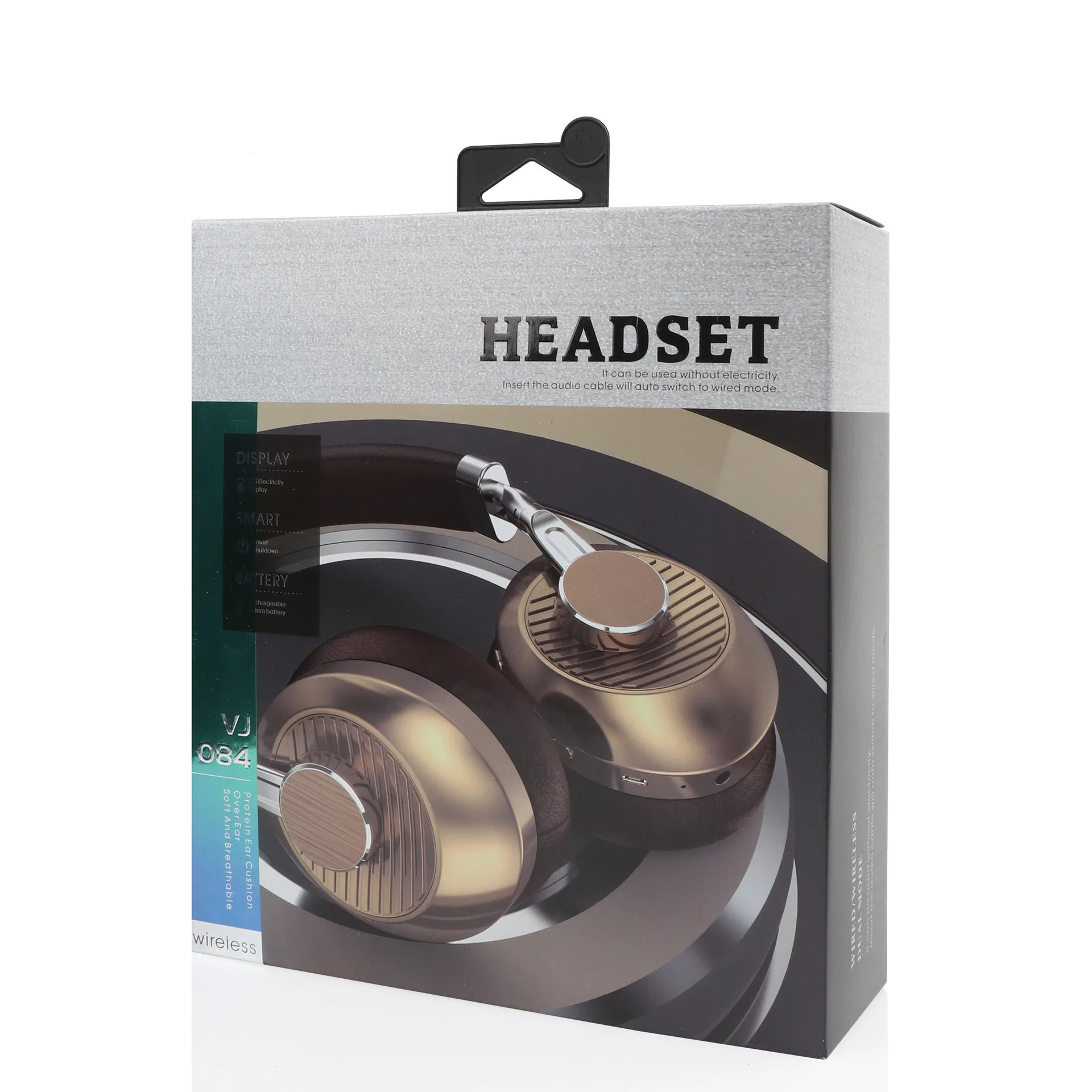 

Personality Fashion Wireless Bluetooth Metal Headphones Headset Foldable With Mic Earphones For Sports running Gaming New