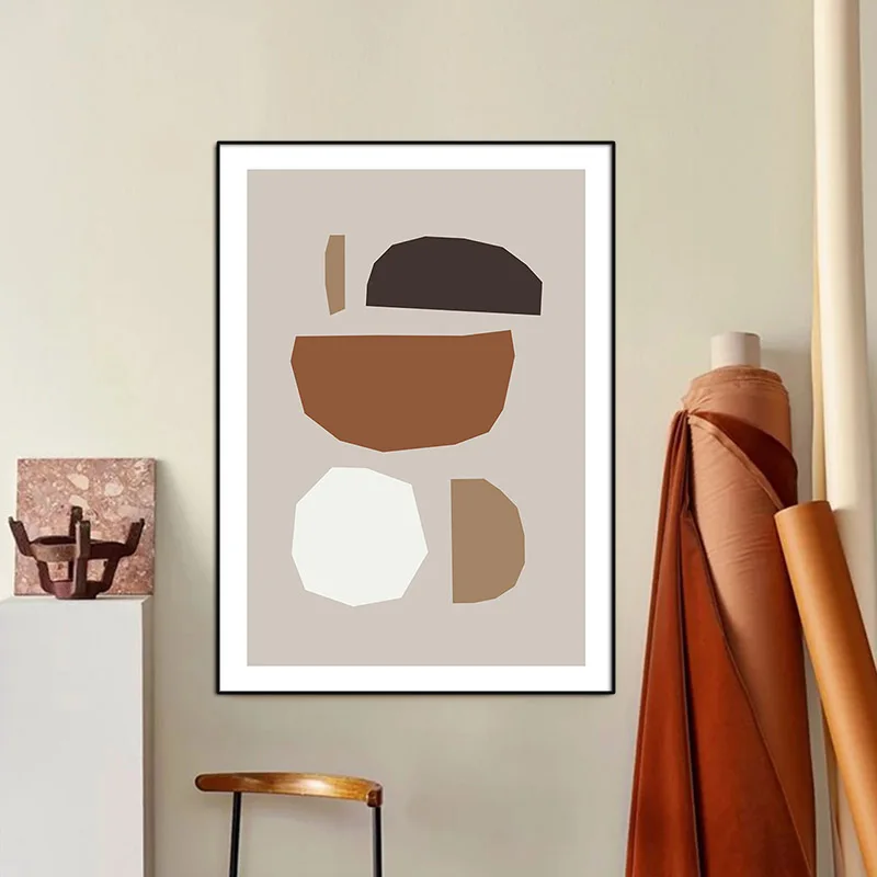 

Abstract Colors Block Khaki Poster Cuadro Geometric Nordic Poster and Prints Wall Art Canvas Painting For Living Room Home Decor